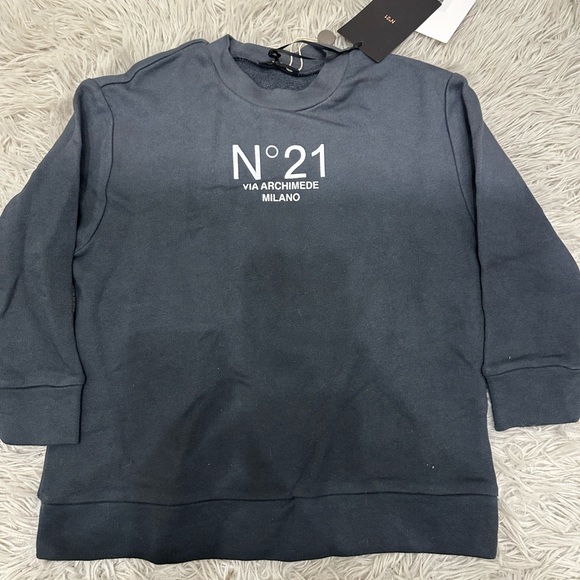 No. 21 Boys Ombré Grey Sweatshirt, Size 4Y - Picture 3 of 5